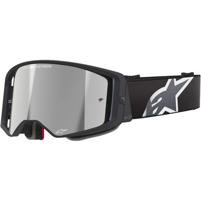 Gafas de motocross Alpinestars Supertech Corp negras y grises con lente plateada Gafas de motocross Alpinestars Supertech Corp negras y grises con lente plateada