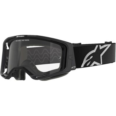 Gafas de motocross Alpinestars Vision 8 Corp negras con lente transparente Gafas de motocross Alpinestars Vision 8 Corp negras con lente transparente