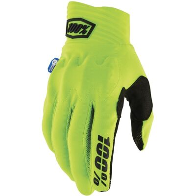 Guantes motocross 100% Cognito Smart Shock amarillo fluo Talla: M Guantes motocross 100% Cognito Smart Shock amarillo fluo Talla: M