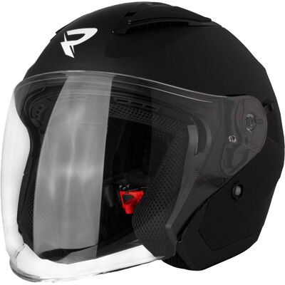Casco de moto abierto Street Racer Sonic negro mate Talla: S Casco de moto abierto Street Racer Sonic negro mate Talla: S