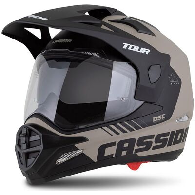 Casco enduro Cassida Tour 2.0 Dual arena mate-negro Talla: S Casco enduro Cassida Tour 2.0 Dual arena mate-negro Talla: S