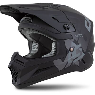 Casco de motocross infantil Cassida Cross Cup 2 Alta negro mate-gris Talla: L Casco de motocross infantil Cassida Cross Cup 2 Alta negro mate-gris Talla: L