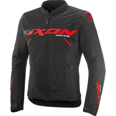 Chaqueta de moto IXON Ionix negro-rojo Talla: S Chaqueta de moto IXON Ionix negro-rojo Talla: S