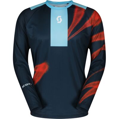 Camiseta de motocross SCOTT EVO Dirt azul-roja liquidación Talla: L Camiseta de motocross SCOTT EVO Dirt azul-roja liquidación Talla: L