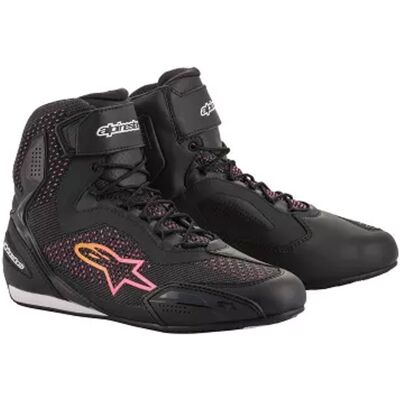Botas de moto Alpinestars Stella Faster 3 Rideknit para mujer, color negro, amarillo y rosa Talla: 40 Botas de moto Alpinestars Stella Faster 3 Rideknit para mujer, color negro, amarillo y rosa Talla: 40