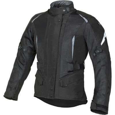 Chaqueta de moto para mujer Ayrton Teressa II Flow negro-gris Talla: XL Chaqueta de moto para mujer Ayrton Teressa II Flow negro-gris Talla: XL