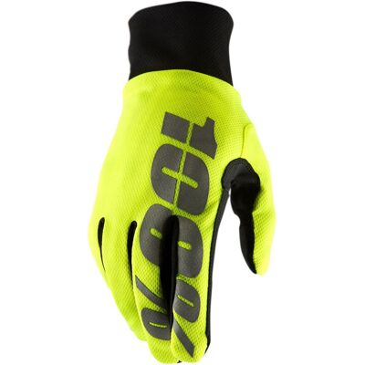 Guantes de motocross 100% HYDROMATIC amarillo neón Talla: XL Guantes de motocross 100% HYDROMATIC amarillo neón Talla: XL