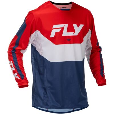 Camiseta de motocross FLY Racing Kinetic USA rojo-blanco-azul Talla: XL Camiseta de motocross FLY Racing Kinetic USA rojo-blanco-azul Talla: XL