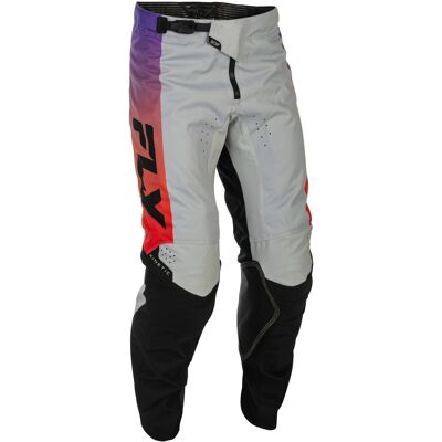 Pantalones de motocross FLY Racing - USA Kinetic gris-rojo-morado-negro Talla: 30 Pantalones de motocross FLY Racing - USA Kinetic gris-rojo-morado-negro Talla: 30