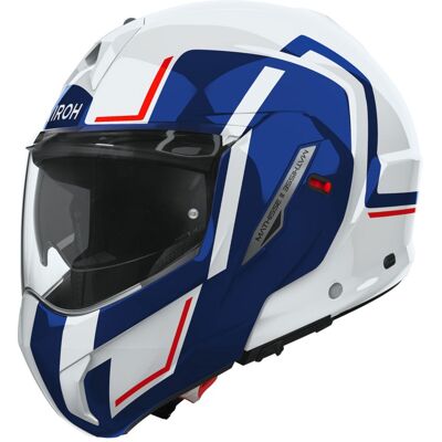 Casco de moto abatible Airoh Mathisse 2 Genius azul-rojo brillante Talla: XS Casco de moto abatible Airoh Mathisse 2 Genius azul-rojo brillante Talla: XS