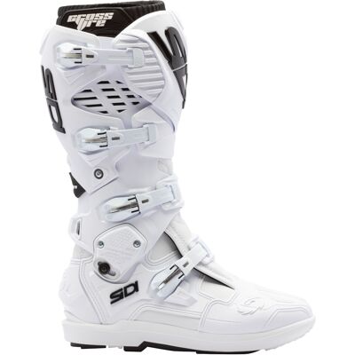 Botas de moto SiDi Crossfire 3 SRS blancas y negras Talla: 42 Botas de moto SiDi Crossfire 3 SRS blancas y negras Talla: 42