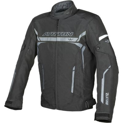 Chaqueta de moto Ayrton Bullet II negra-gris oscuro Talla: 2XL Chaqueta de moto Ayrton Bullet II negra-gris oscuro Talla: 2XL