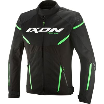 Chaqueta de moto IXON Striker 2 Air WP negra y verde Talla: S Chaqueta de moto IXON Striker 2 Air WP negra y verde Talla: S