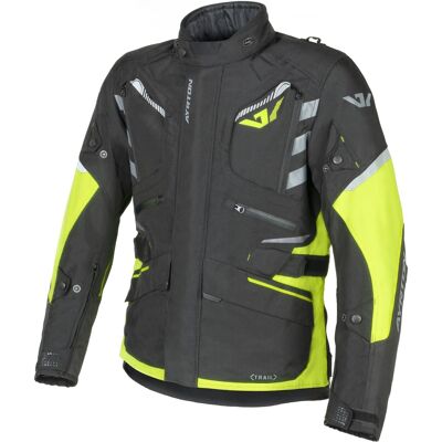 Chaqueta de moto Ayrton Trail negra-amarilla fluorescente-gris Talla: 5XL Chaqueta de moto Ayrton Trail negra-amarilla fluorescente-gris Talla: 5XL