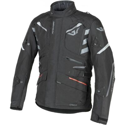 Chaqueta de moto Ayrton Trail negra, gris y roja Talla: S Chaqueta de moto Ayrton Trail negra, gris y roja Talla: S