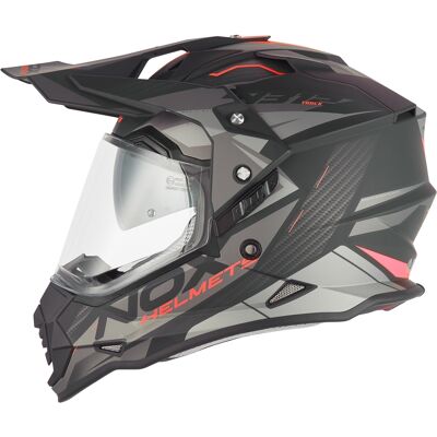 Casco de moto enduro NOX N312 Track negro mate-rojo Talla: XL Casco de moto enduro NOX N312 Track negro mate-rojo Talla: XL