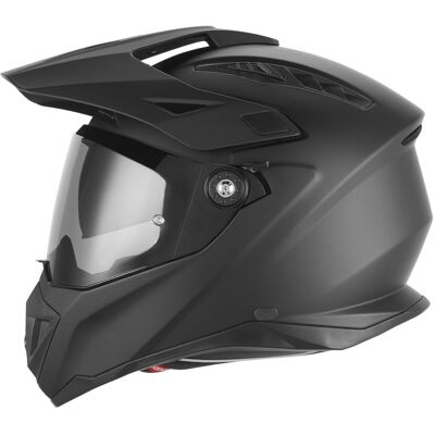 Casco de moto enduro NOX N350 negro mate Talla: L Casco de moto enduro NOX N350 negro mate Talla: L