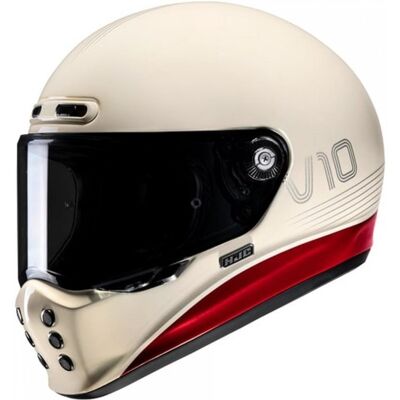 Casco integral de motocicleta HJC V10 Tami MC1 rojo-beige Talla: XS Casco integral de motocicleta HJC V10 Tami MC1 rojo-beige Talla: XS