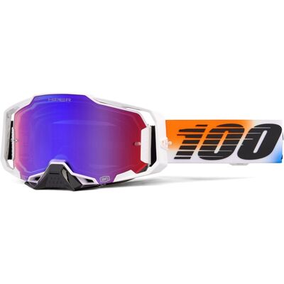 Gafas de motocross 100% ARMEGA HIPER UNITED con lente HIPER roja-azul Gafas de motocross 100% ARMEGA HIPER UNITED con lente HIPER roja-azul