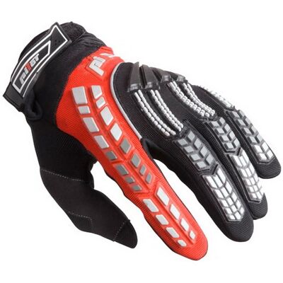 Guantes de moto MX Pilot negro/rojo Talla: L Guantes de moto MX Pilot negro/rojo Talla: L