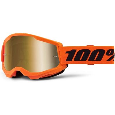 Gafas motocross 100% STRATA 2 Nuevo naranja (plexi dorado) Gafas motocross 100% STRATA 2 Nuevo naranja (plexi dorado)