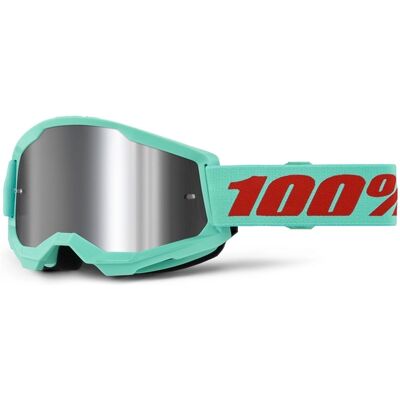 Gafas motocross 100% STRATA 2 New Maupiti verde (plexi plateado) Gafas motocross 100% STRATA 2 New Maupiti verde (plexi plateado)
