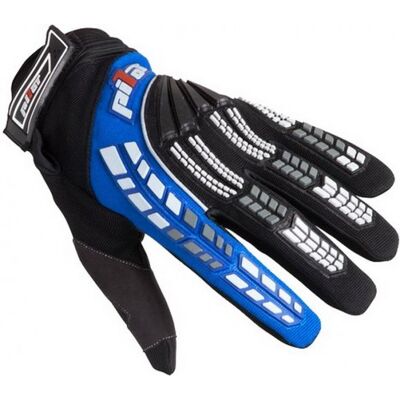 Guantes de moto mx para niños Pilot negro/azul Talla: 5 Guantes de moto mx para niños Pilot negro/azul Talla: 5