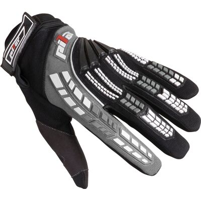 Guantes de moto mx para niños Pilot negro/gris Talla: 4 Guantes de moto mx para niños Pilot negro/gris Talla: 4