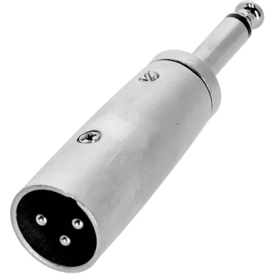 Adam Hall Connectors 4 Star A Jm2 Xm3 - Adaptador 6,3 mm Klinke Mono Macho a XLR Macho Adam Hall Connectors 4 Star A Jm2 Xm3 - Adaptador 6,3 mm Klinke Mono Macho a XLR Macho