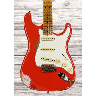 Fender Custom Shop Limited Edition 69 Stratocaster Heavy Relic Aged Fiesta Red Fender Custom Shop Limited Edition 69 Stratocaster Heavy Relic Aged Fiesta Red