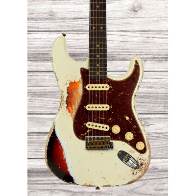 Fender Custom Shop Time Machine Collection 63 Strat Super Heavy Relic Chocolate 3-Color-Sunburst Fender Custom Shop Time Machine Collection 63 Strat Super Heavy Relic Chocolate 3-Color-Sunburst
