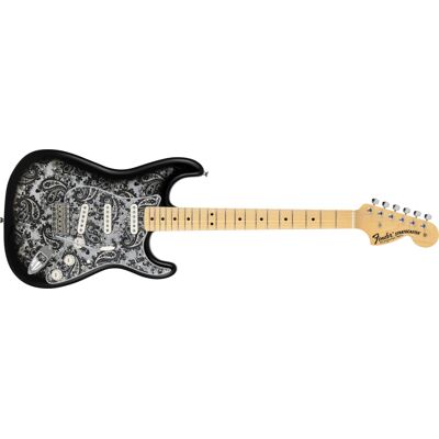 Fender Made in Japan Limited Stratocaster® Black Paisley Fender Made in Japan Limited Stratocaster® Black Paisley