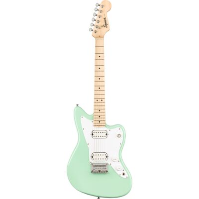 Fender Mini Jazzmaster HH Maple Fingerboard White Pickguard Surf Green Fender Mini Jazzmaster HH Maple Fingerboard White Pickguard Surf Green