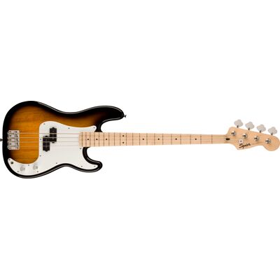Fender Squier Sonic Precision Bass Maple Fingerboard White Pickguard 2-Color Sunburst Fender Squier Sonic Precision Bass Maple Fingerboard White Pickguard 2-Color Sunburst