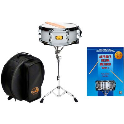 Proel Tamburo TB T5DBSD1455BSSK Dave Black Student Signature Snare Drum Pack Silver Proel Tamburo TB T5DBSD1455BSSK Dave Black Student Signature Snare Drum Pack Silver