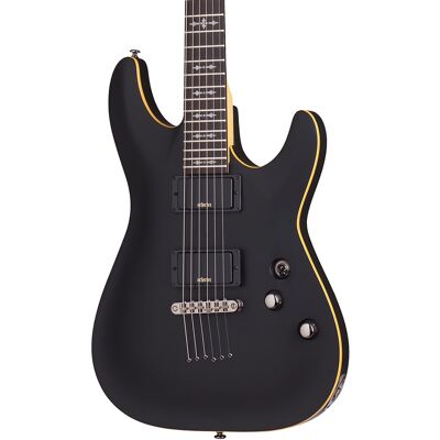 Schecter Demon-6 Aged Black Satin Schecter Demon-6 Aged Black Satin