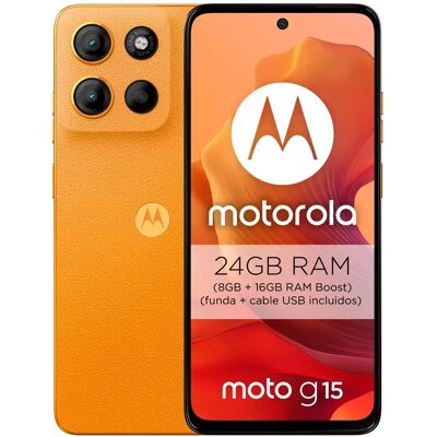 Motorola Moto G15 4G Orange / 8+256Gb / 6.72" Full Fhd+ Motorola Moto G15 4G Orange / 8+256Gb / 6.72" Full Fhd+