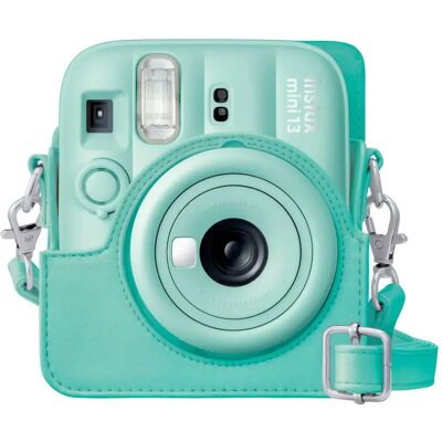 Fujifilm Funda Instax Mini 13 Lagoon Green / Funda De Cámara Con Correa Ajustable Fujifilm Funda Instax Mini 13 Lagoon Green / Funda De Cámara Con Correa Ajustable
