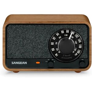 Sangean Wr-8 Nogal Vintage / Radio Analógica De Madera Con Am / Fm / Bluetooth Sangean Wr-8 Nogal Vintage / Radio Analógica De Madera Con Am / Fm / Bluetooth