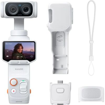 Insta360 Luna Ultra Standard Bundle Stellar White / Cámara Vlogging 8K Con Doble Lente Leica Y Estabilizador De 3 Ejes Insta360 Luna Ultra Standard Bundle Stellar White / Cámara Vlogging 8K Con Doble Lente Leica Y Estabilizador De 3 Ejes