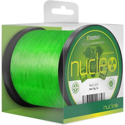 Delphin NucleO Verde Fluo 0,35mm 10,4kg 600m - Línea de pesca Delphin NucleO Verde Fluo 0,35mm 10,4kg 600m - Línea de pesca