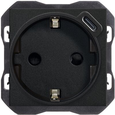 Base schuko con cargador USB C Simon ref. 20001432-098 Base schuko con cargador USB C Simon ref. 20001432-098
