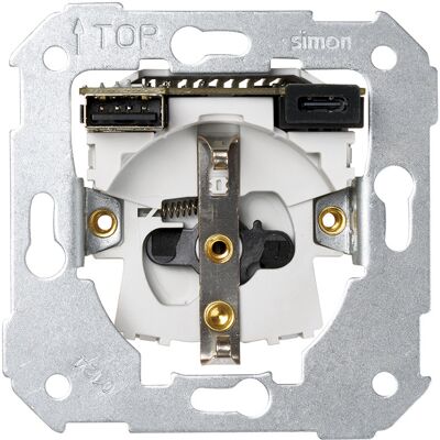Cargador Doble USB Simon 7511432-039 - cargador Cargador Doble USB Simon 7511432-039 - cargador