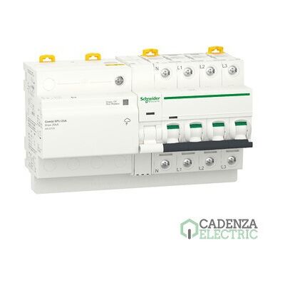 Limitador de sobretensiones transitorias y permanentes IGA, Acti9 Combi SPU, 3P+N, 25A ref. A9L20725 Schneider Electric Limitador de sobretensiones transitorias y permanentes IGA, Acti9 Combi SPU, 3P+N, 25A ref. A9L20725 Schneider Electric