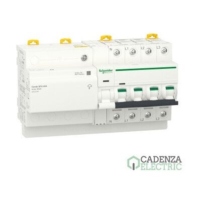Limitador de sobretensiones transitorias y permanentes IGA, Acti9 Combi SPU, 3P+N, 40A ref. A9L20740 Schneider Electric Limitador de sobretensiones transitorias y permanentes IGA, Acti9 Combi SPU, 3P+N, 40A ref. A9L20740 Schneider Electric