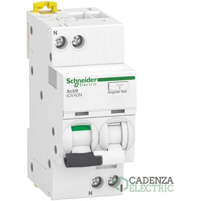 Magnetotermico y diferencial combinado iCV40N 1PN C 40A 30mA AC RCBO ref. A9DE3640 Schneider Electric Magnetotermico y diferencial combinado iCV40N 1PN C 40A 30mA AC RCBO ref. A9DE3640 Schneider Electric