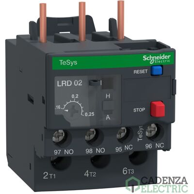 Schneider Electric Relé de protección térmica LRD - 0,16-0,25A - Clase 10A Schneider Electric Relé de protección térmica LRD - 0,16-0,25A - Clase 10A