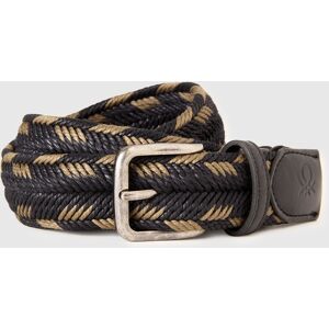 United Colors of Benetton Benetton, Cinturón De Yute Tejido, Negro, Hombre Black United Colors of Benetton Benetton, Cinturón De Yute Tejido, Negro, Hombre Black