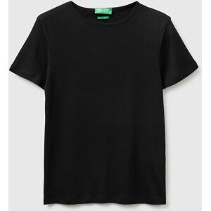 United Colors of Benetton Benetton, Camiseta De Cuello Redondo De Corte Entallado, Negro, Mujer Black (XXS) United Colors of Benetton Benetton, Camiseta De Cuello Redondo De Corte Entallado, Negro, Mujer Black (XXS)