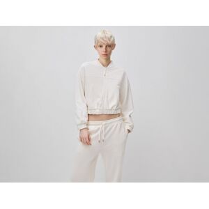 United Colors of Benetton Benetton, Sudadera Estilo Bomber Con Bordado, Blanco Crema, Mujer Creamy White (XL) United Colors of Benetton Benetton, Sudadera Estilo Bomber Con Bordado, Blanco Crema, Mujer Creamy White (XL)